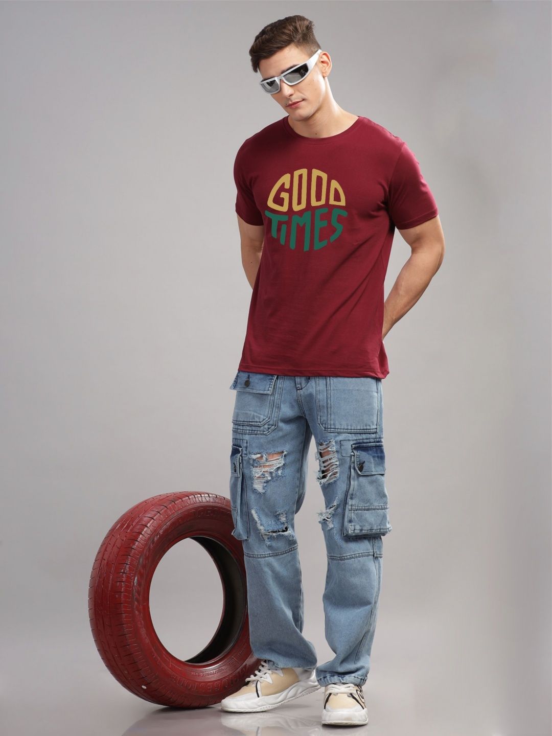 ADRO Men Printed T-shirt