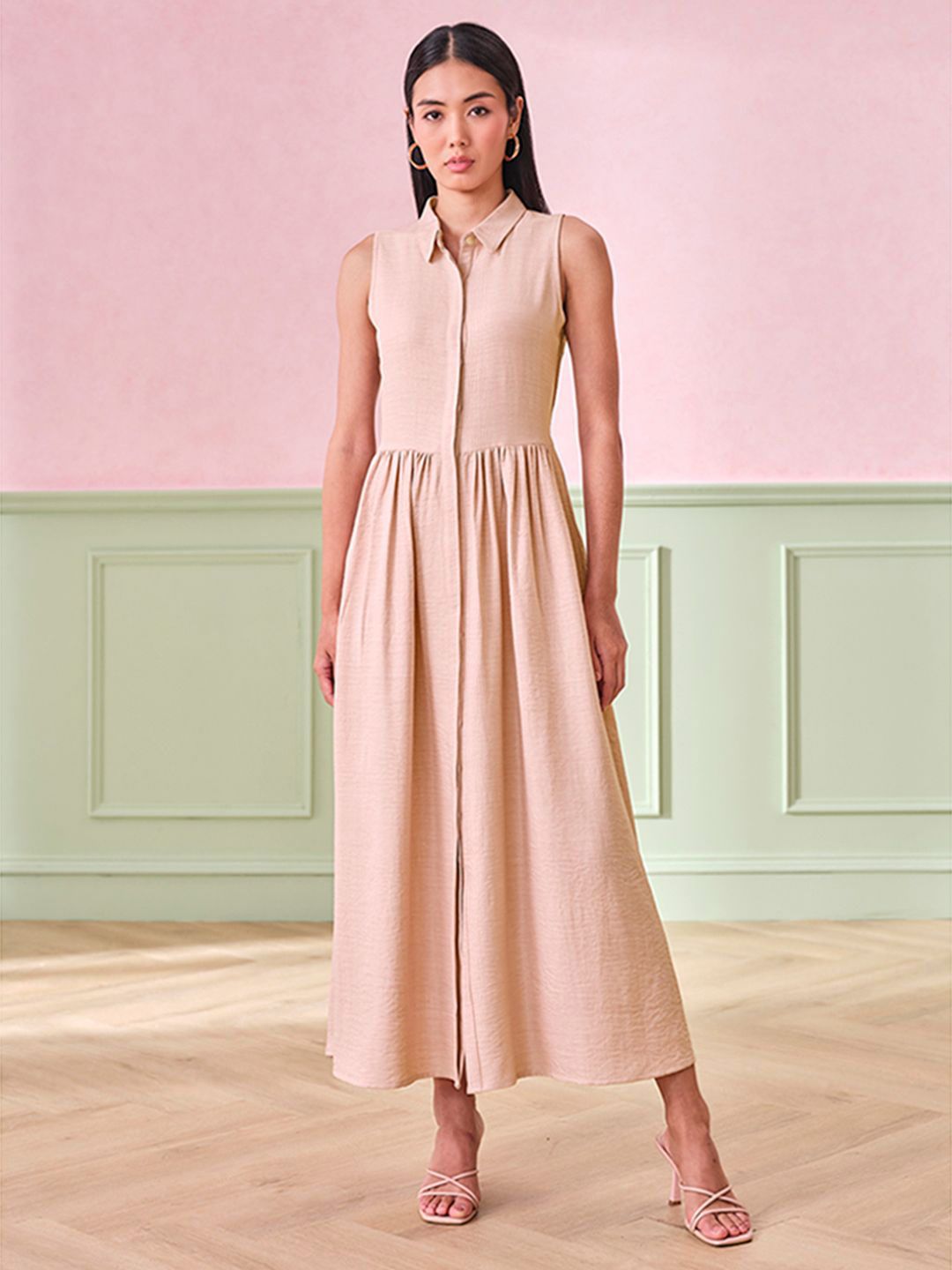AND Women Shirt Maxi Dress