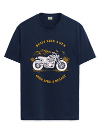 ADRO Men Graphic Printed Round Neck Cotton T-shirt