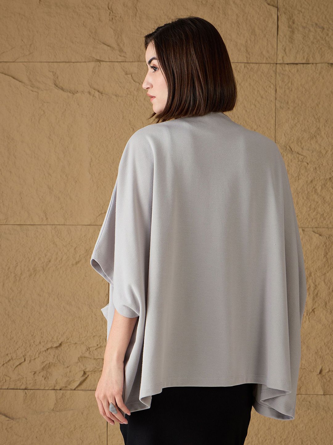 SASSAFRAS Open Front Kimono Sleeves Shrug