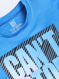 HRX by Hrithik Roshan Boys Typography Printed Rapid-Dry T-shirt