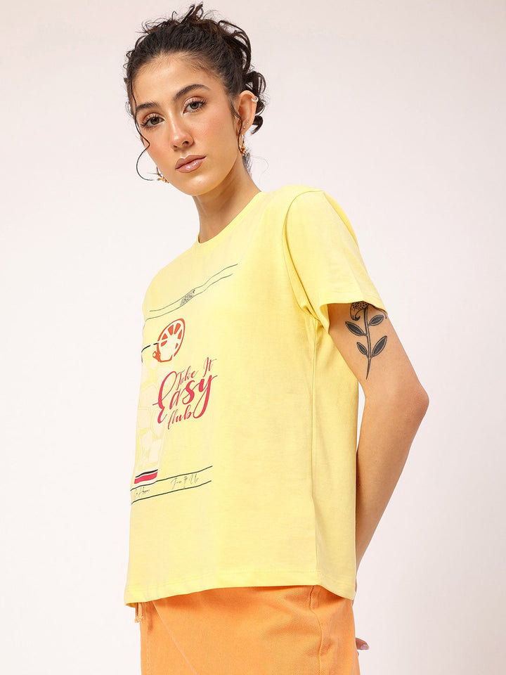 DressBerry Vivid Vibrance Printed T-shirt