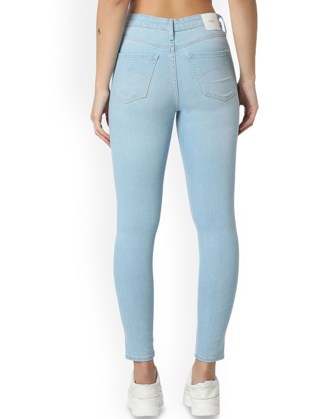 SPYKAR Women Super Skinny Fit High-Rise Light Fade Jeans
