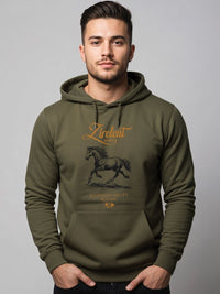 Adro Zirelent Wildwood Valley 320 GSM Fleece Printed Graphic Hoodie