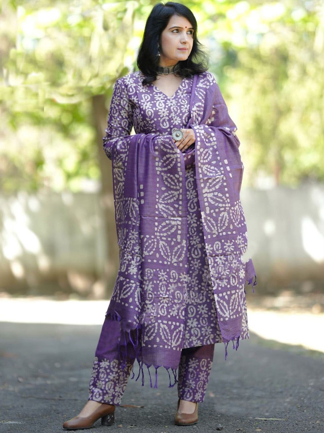 KALINI Women Floral Printed Kurta with Trousers & Dupatta