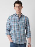 VASTRADO Men Classic Slim Fit Checked Casual Shirt