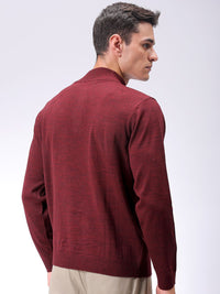The Indian Garage Co Men Turtle Neck Log Sleeves Cardigan