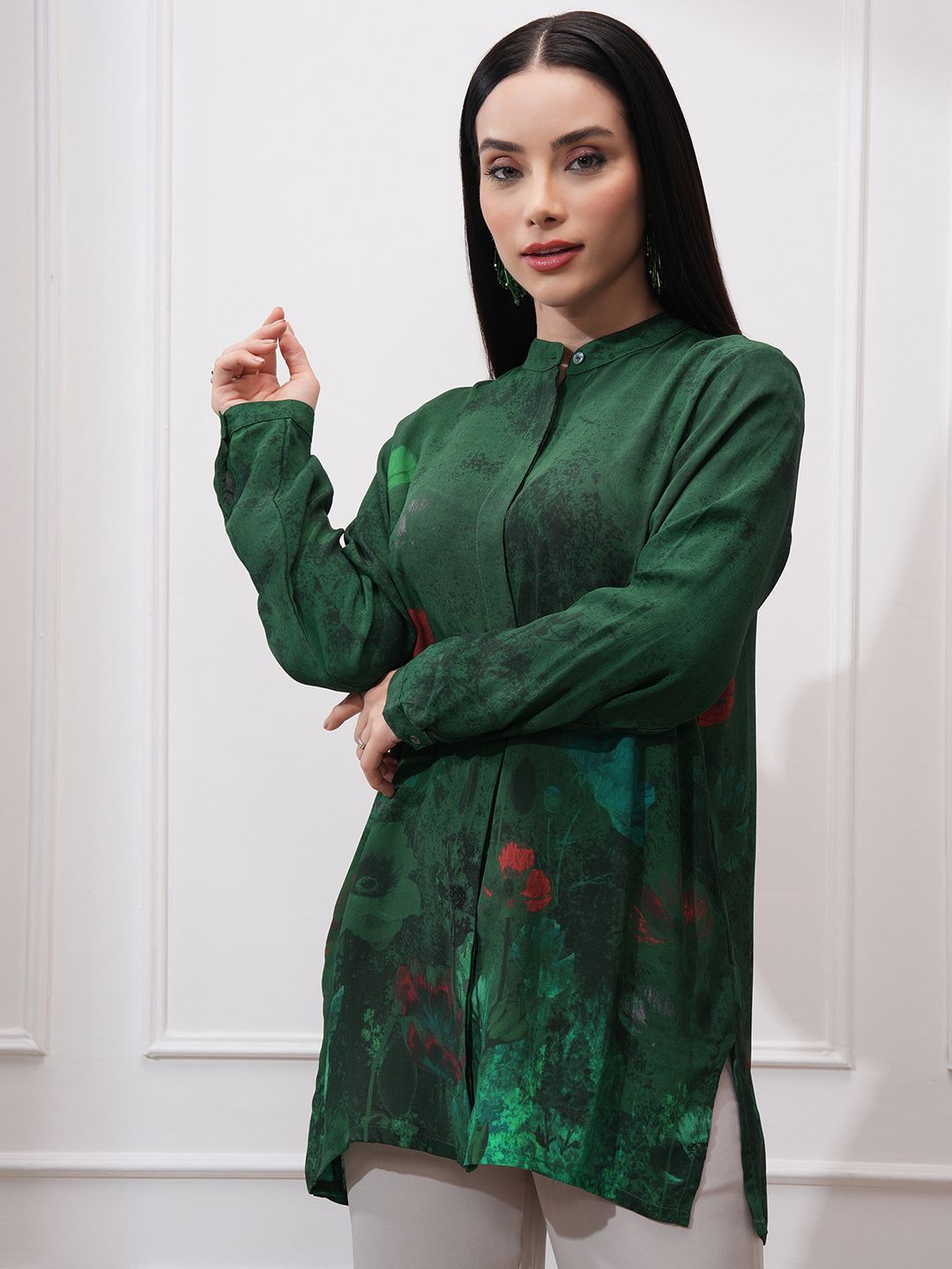 Vishudh Women Floral Opaque Printed Casual Shirt