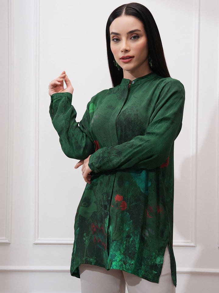 Vishudh Women Floral Opaque Printed Casual Shirt