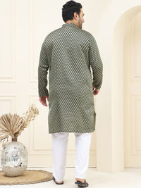 SOJANYA PLUS Woven Design Regular Straight Kurta with Pyjamas