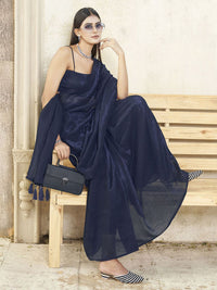 Tikhi Imli Ready to Wear Saree  With Tassles On Pallu