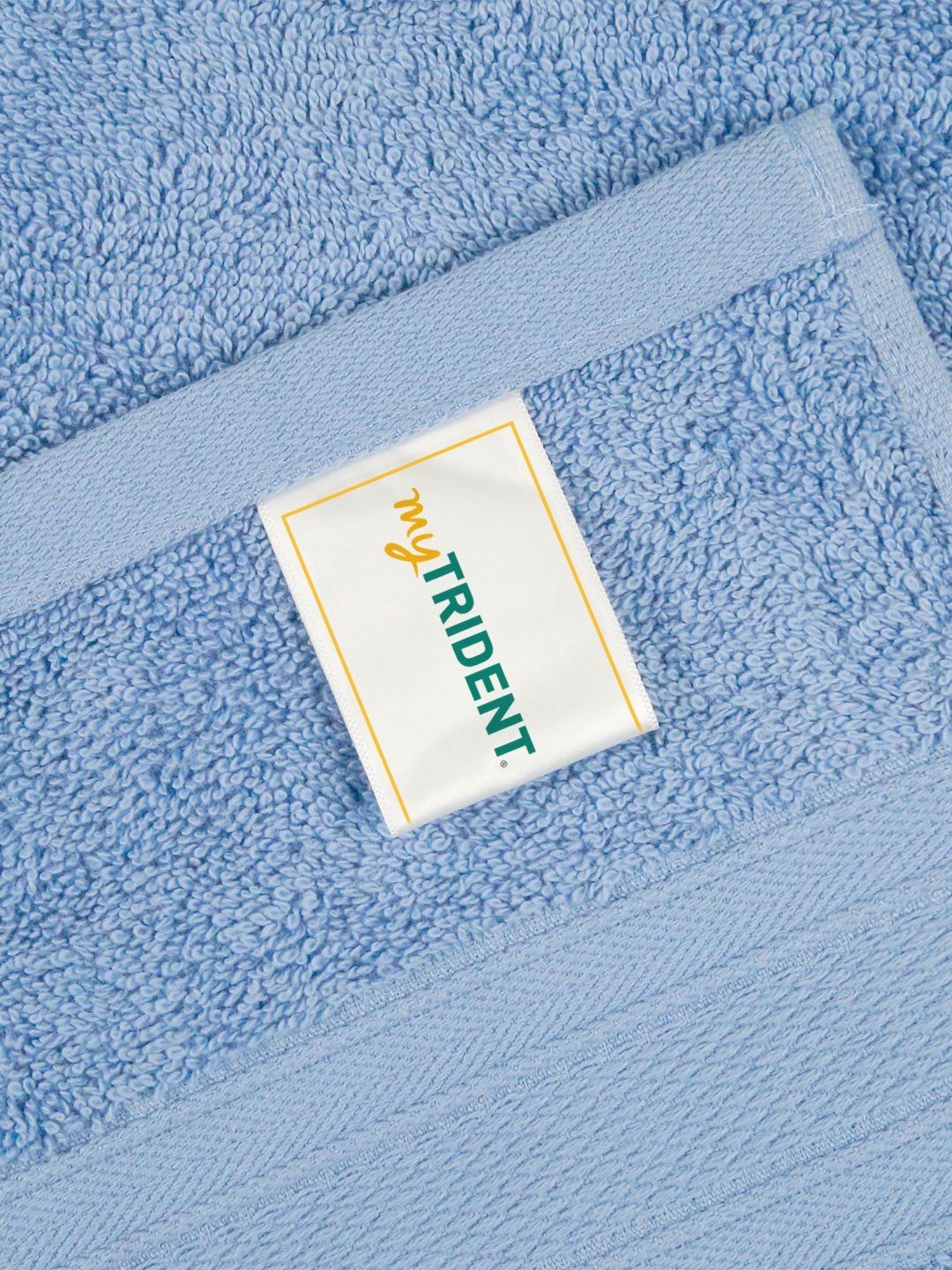 MYTRIDENT Turquoise Blue Cotton 500 GSM Bath Towel