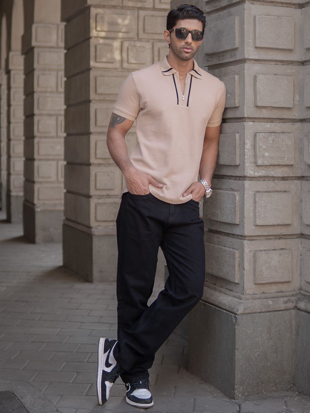 Powerlook Men Polo Collar T-shirt