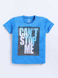 HRX by Hrithik Roshan Boys Typography Printed Rapid-Dry T-shirt