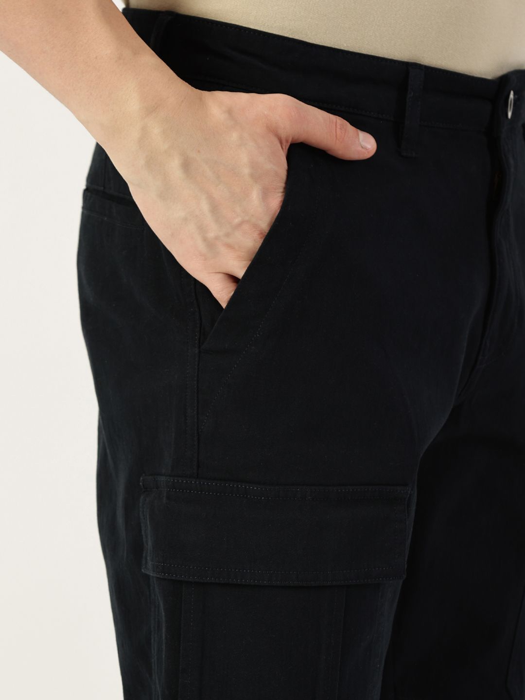 Thomas Scott Men Smart Easy Wash Cargos Trousers
