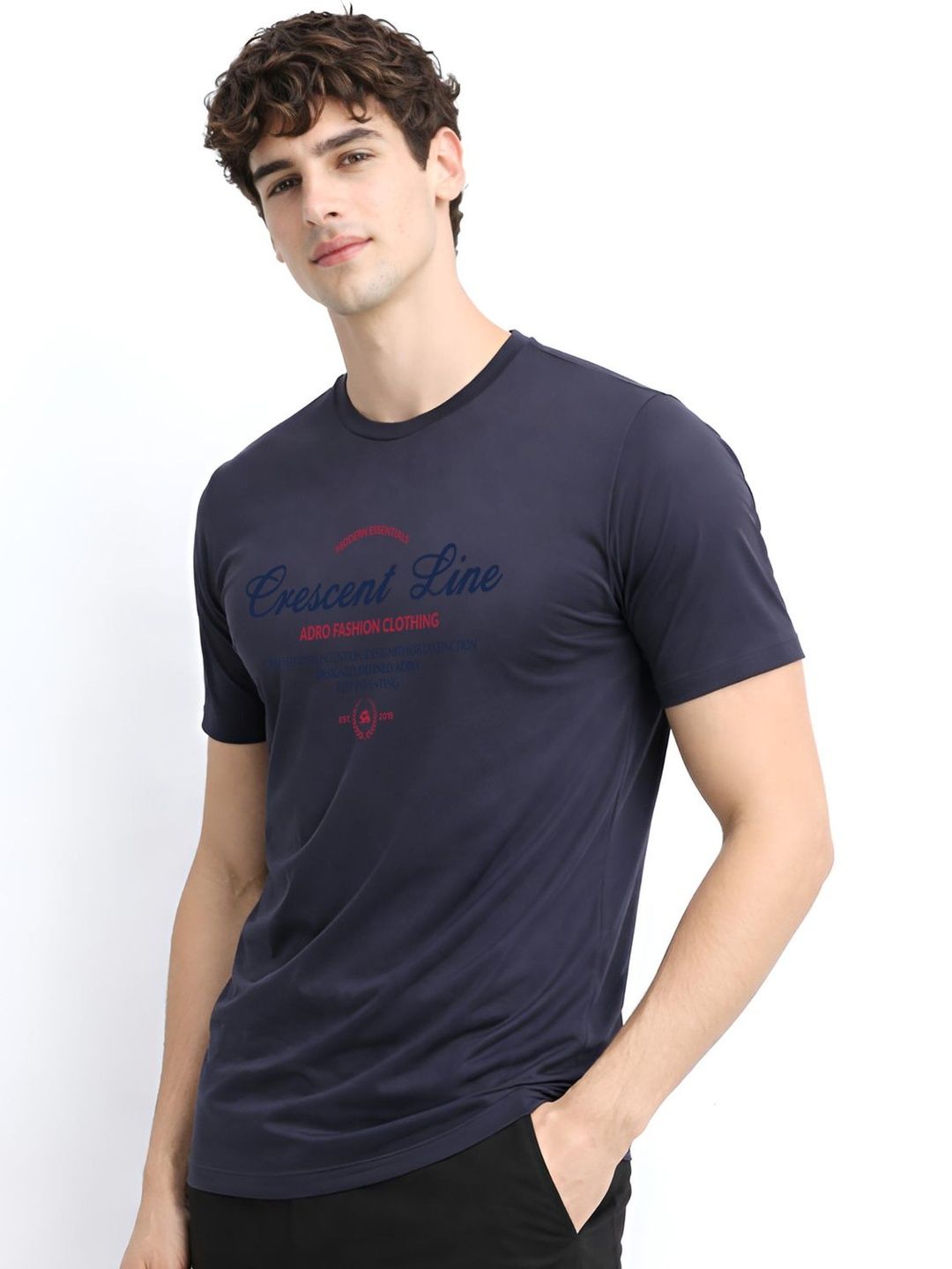 ADRO Men Typography Printed T-shirt
