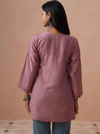 Rumah Wanita Chikankari Sulam Kurta Chikankari