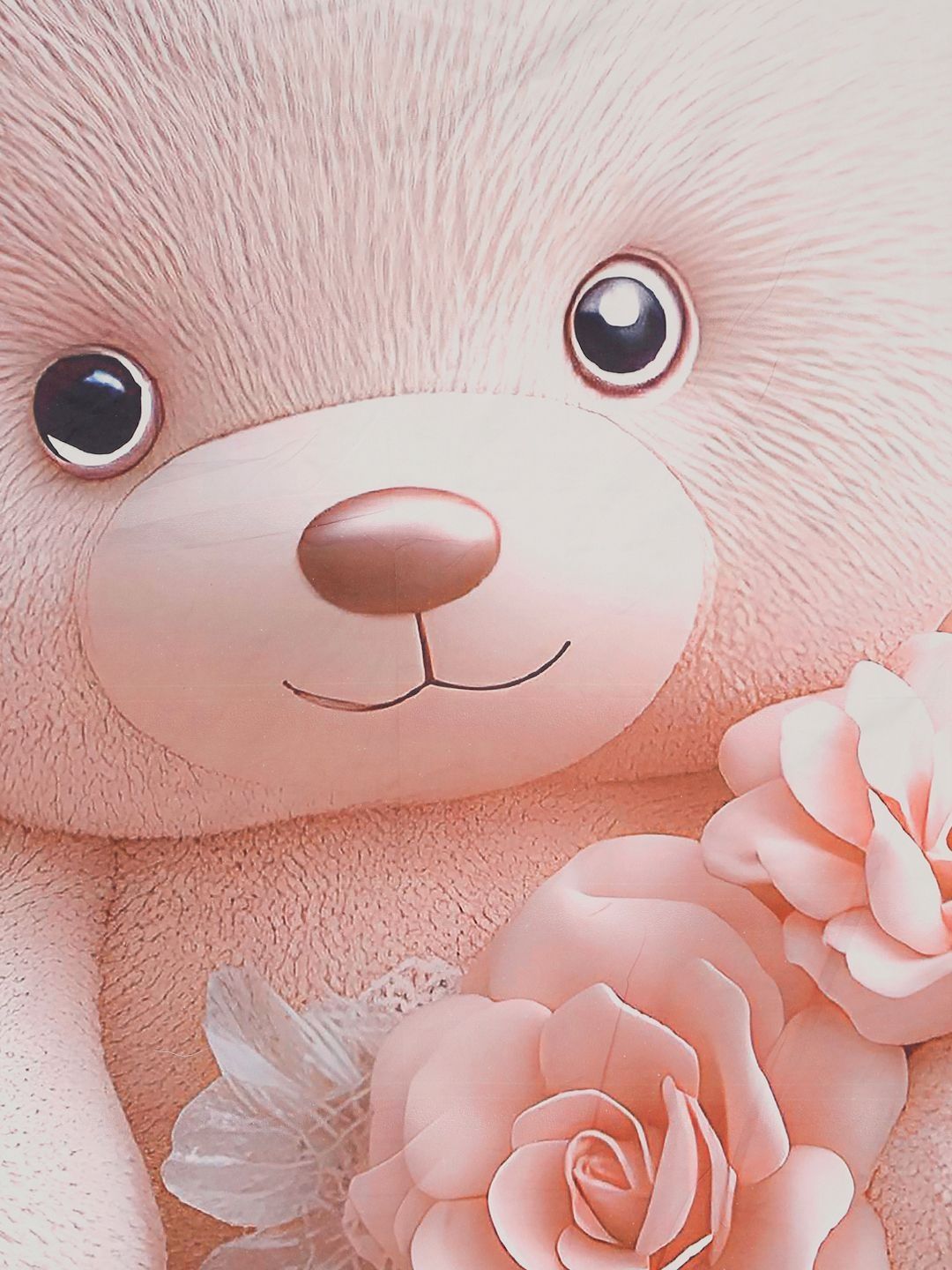 Myntra Elegant Homes Pink Printed Fitted 400 TC King 7D Bedsheet With 2 Pillow Cover
