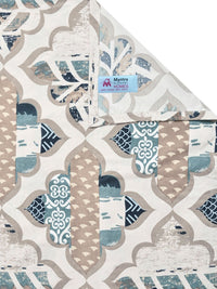 Myntra Elegant Homes Berwarna Krim Geometrik 300 TC Cadar King dengan 2 Sarung Bantal