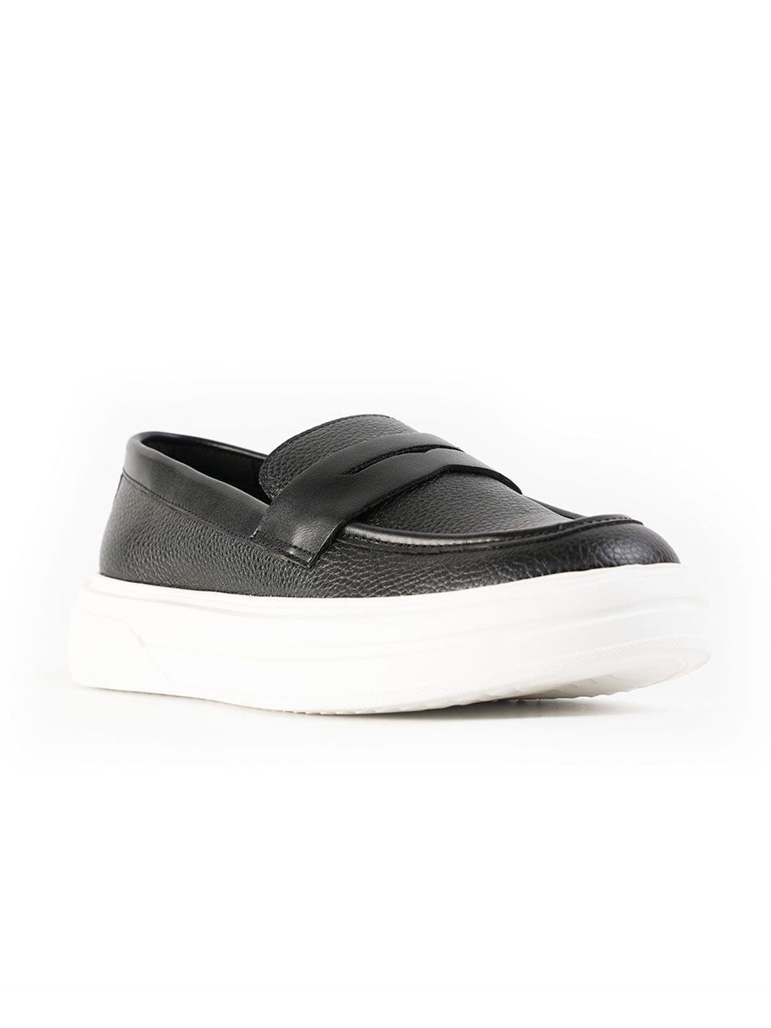 MONKSTORY Sneakers Slip-On Chunky Luxe - Hitam Diraja
