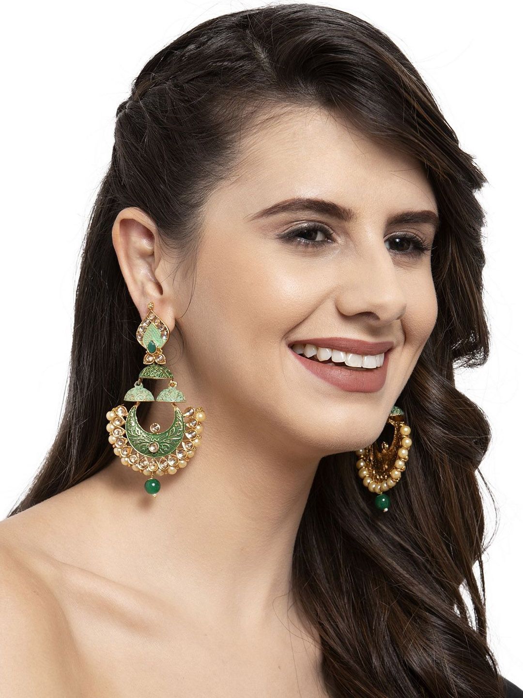 Anting-anting Drop Kontemporari Anouk Saduran Emas