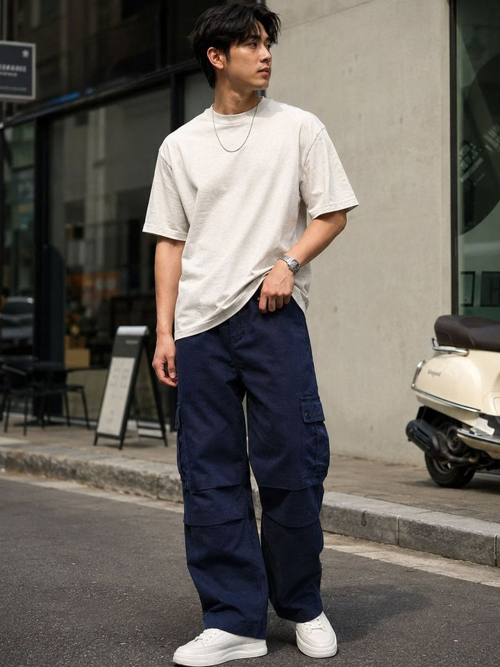 Eszett Men Baggy Cargos Trousers