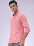 The Indian Garage Co Men Slim Fit Textured Jacquard Resortwear Shirt