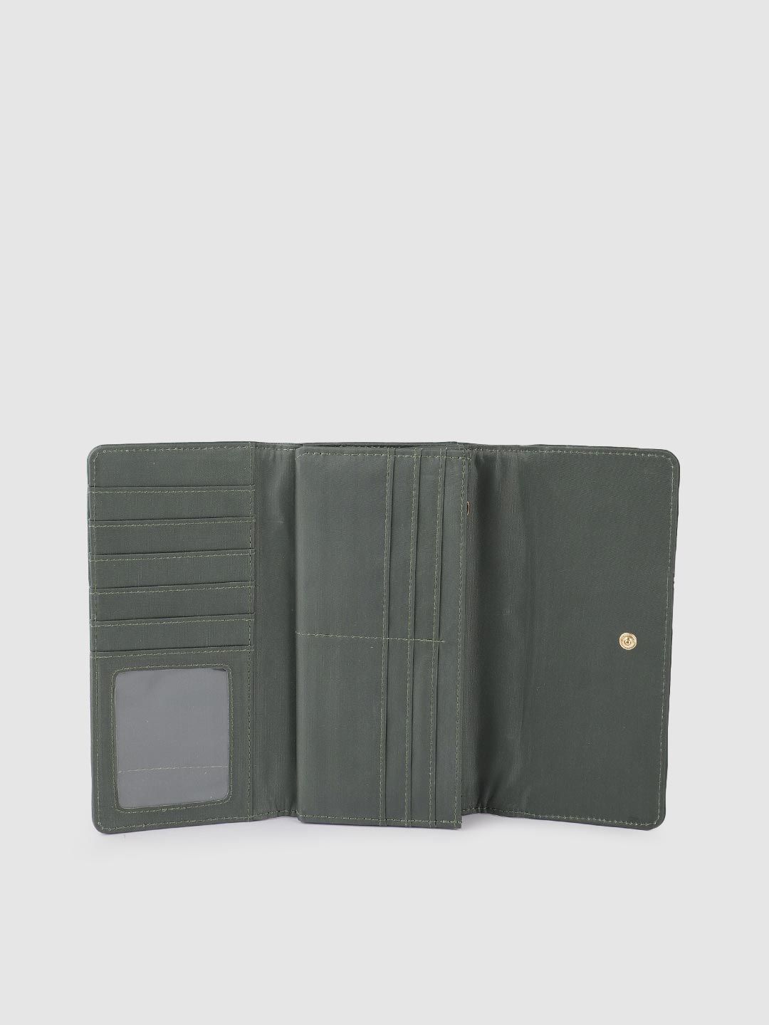 Lino Perros Women Laser Cut Detail Three Fold Wallet