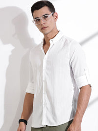 Thomas Scott Men Classic Slim Fit Opaque Casual Shirt