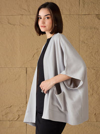 SASSAFRAS Open Front Kimono Sleeves Shrug
