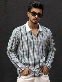 Powerlook Men Striped Polo Collar T-shirt