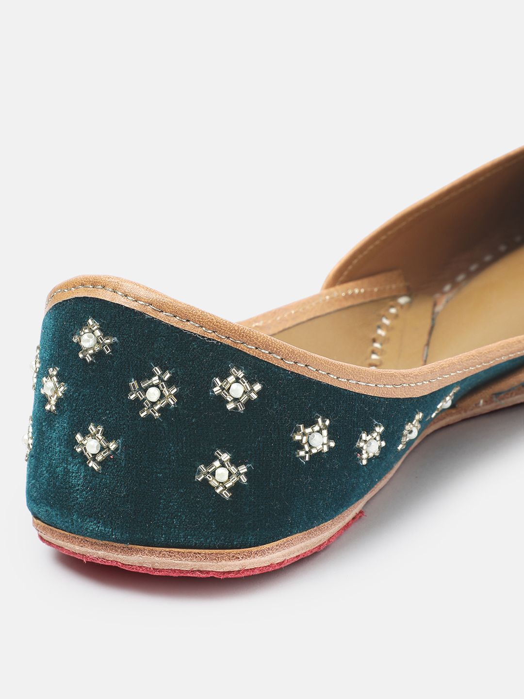 House of Pataudi Women Ethnic Embellished Mojaris