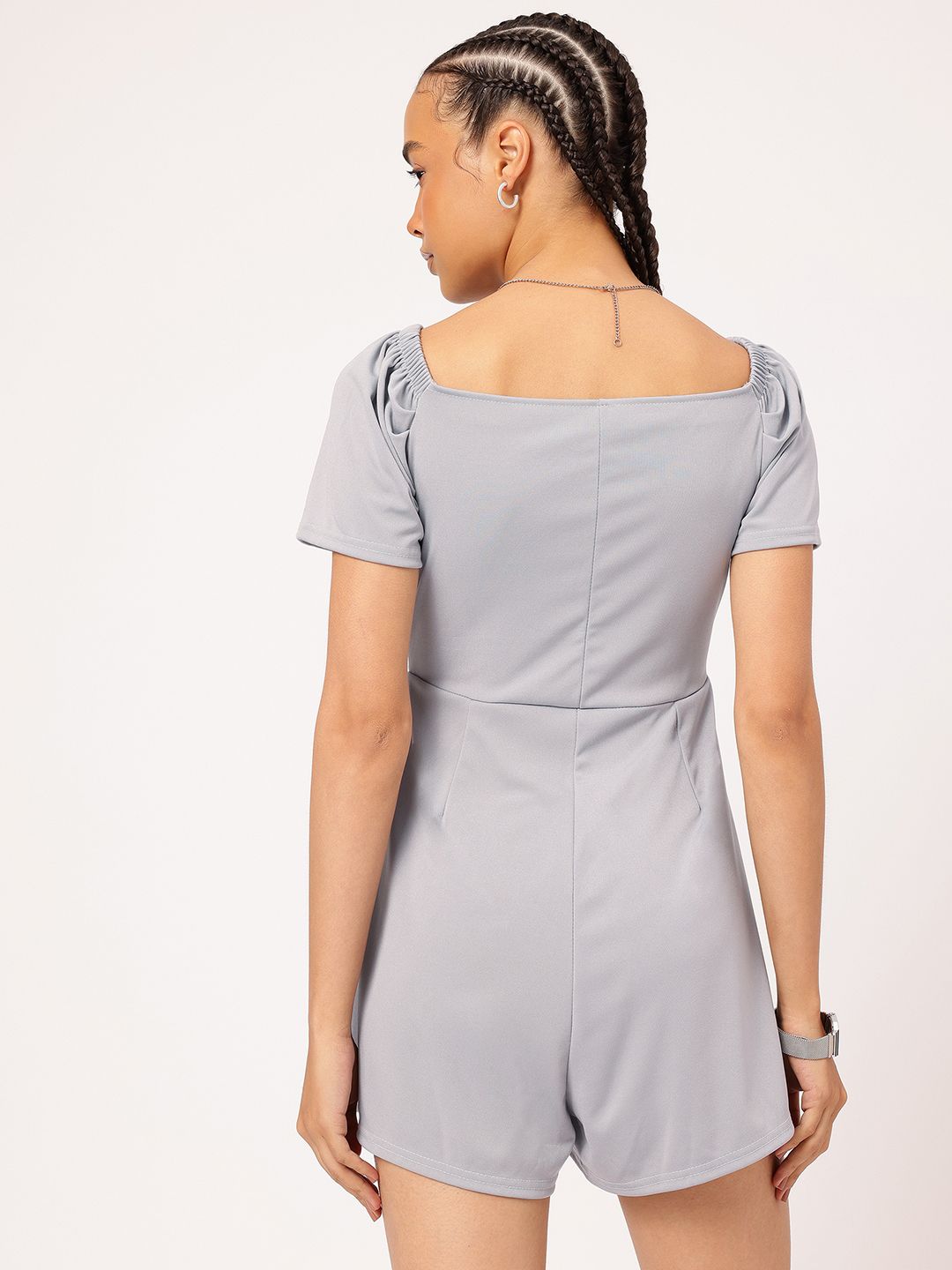 DressBerry V-Neck Basic Playsuit