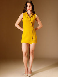 Berrylush Women Shawl Neck Jumpsuit