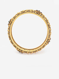 PANASH Set Of 2 24 CT Gold-Plated Handcrafted Antique Bangles