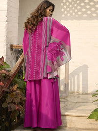 Anouk Floral Printed V-Neck Pure Silk Top With Palazzo