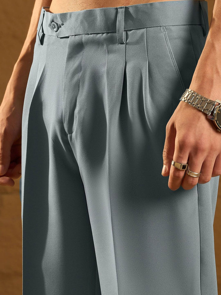 DENNISON Double Pleated Korean Baggy Fit Trouser