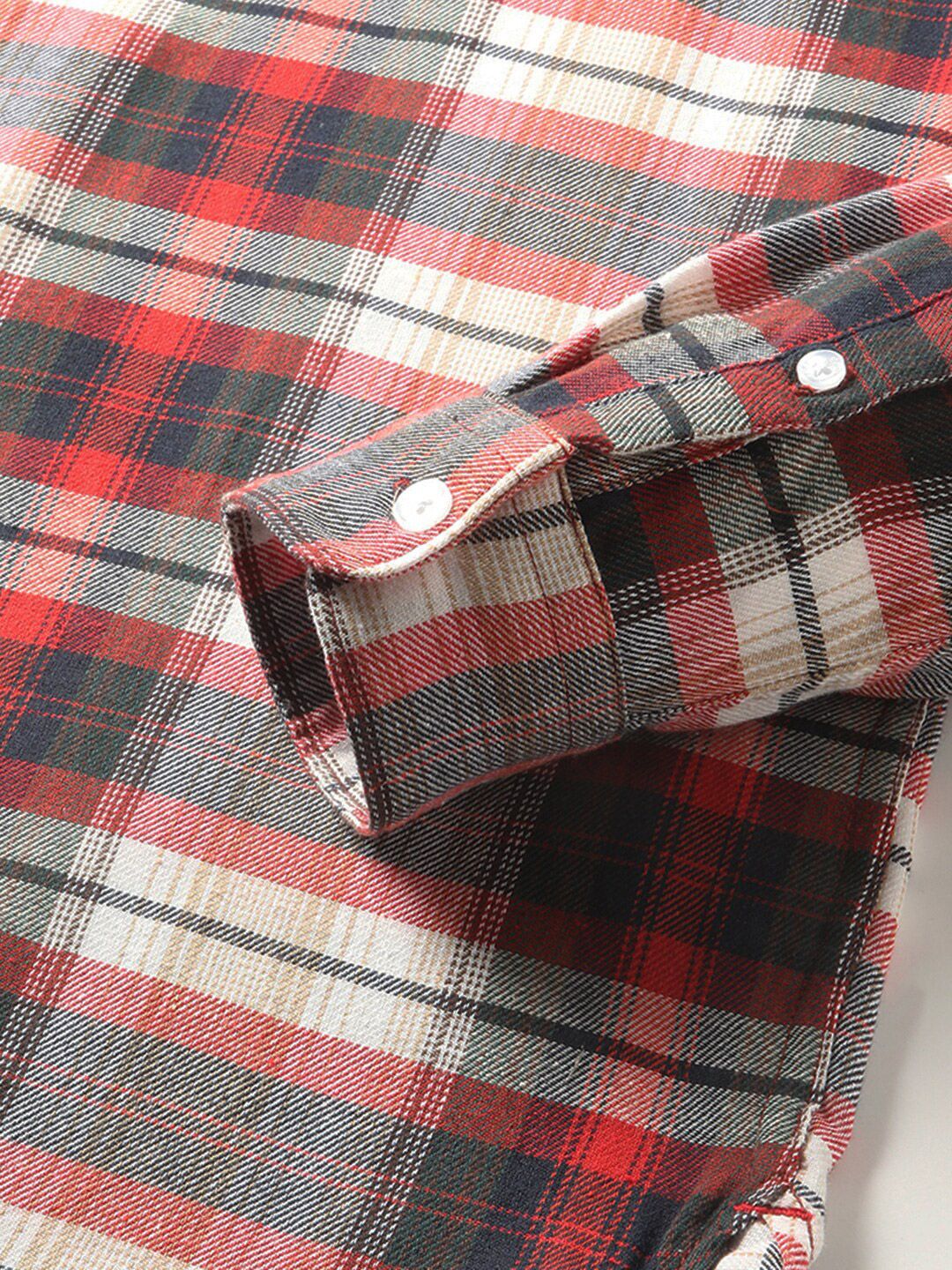THE BEAR HOUSE Slim Fit Tartan Checks Opaque Checked Cotton Casual Shirt