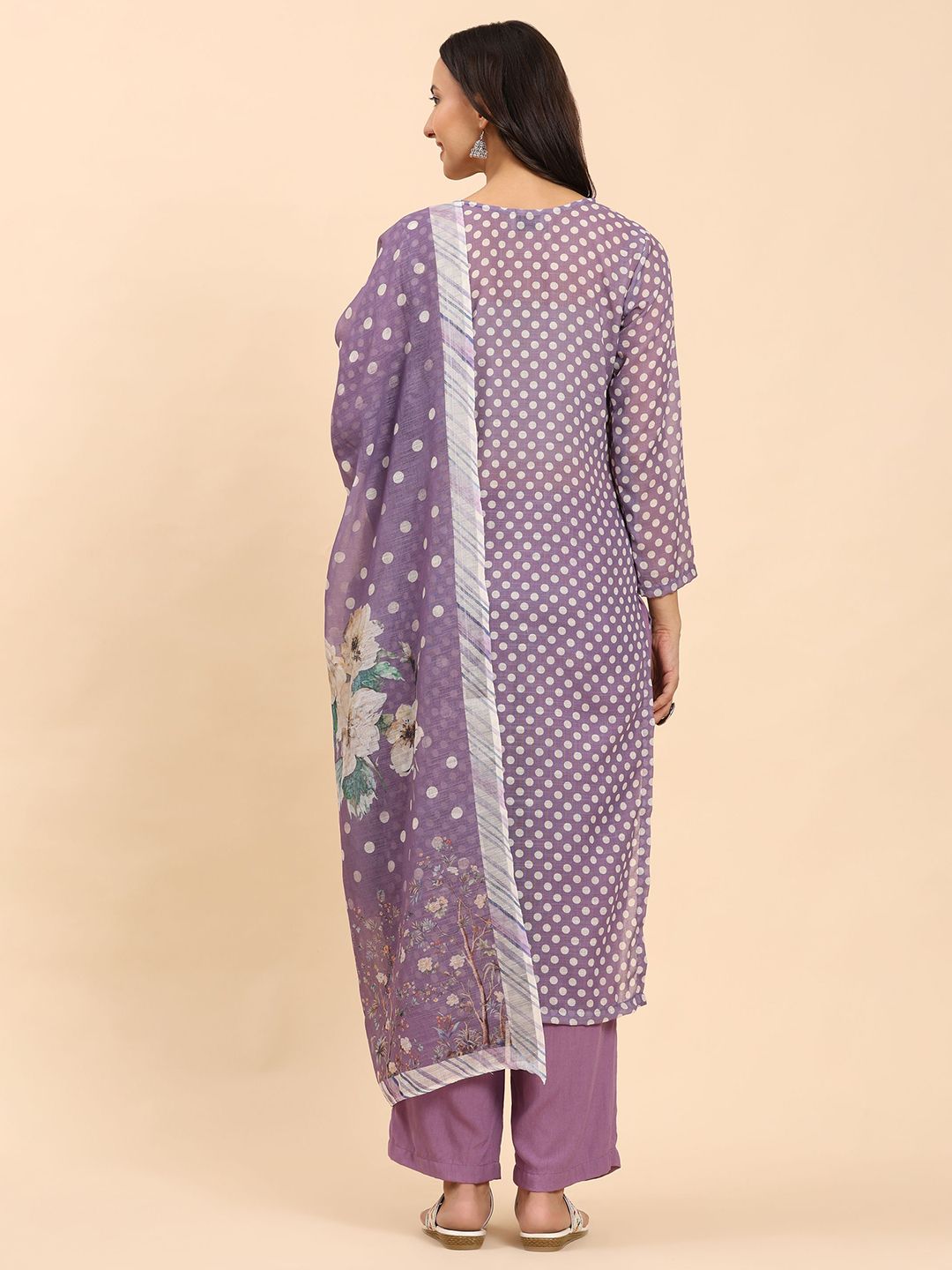 Mamicha Women Floral Printed Regular Pure Cotton Kurta with Palazzos & With Dupatta