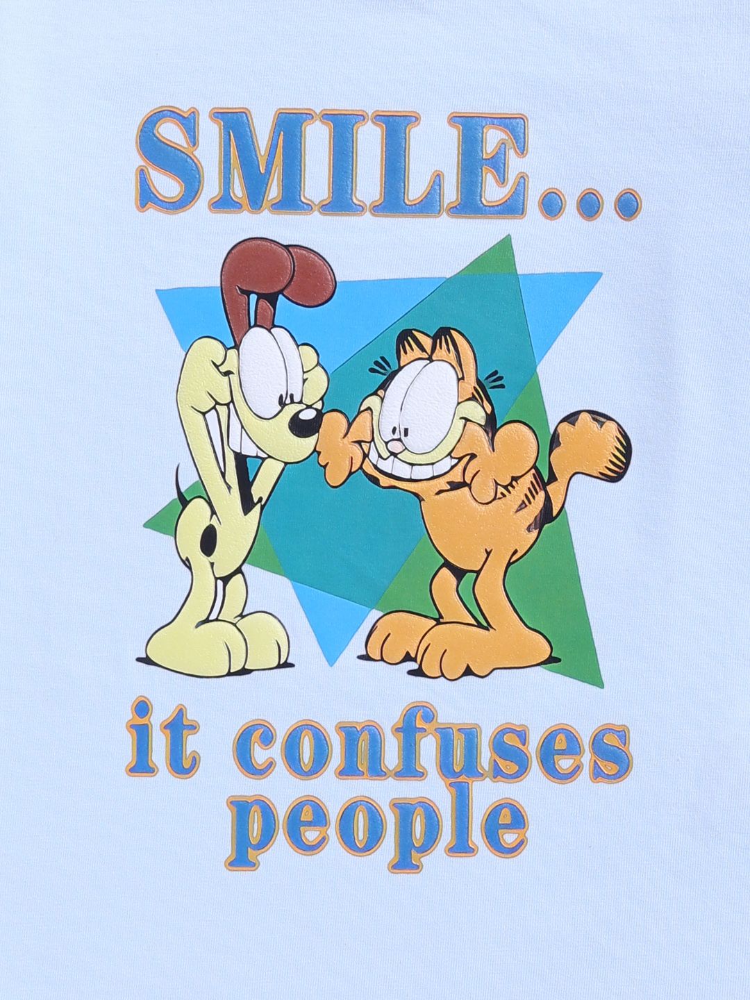 Happy Faces Boys Garfield Printed Pure Cotton T-shirt