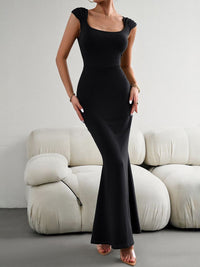 all about you Women Square Neck Fit and Flare