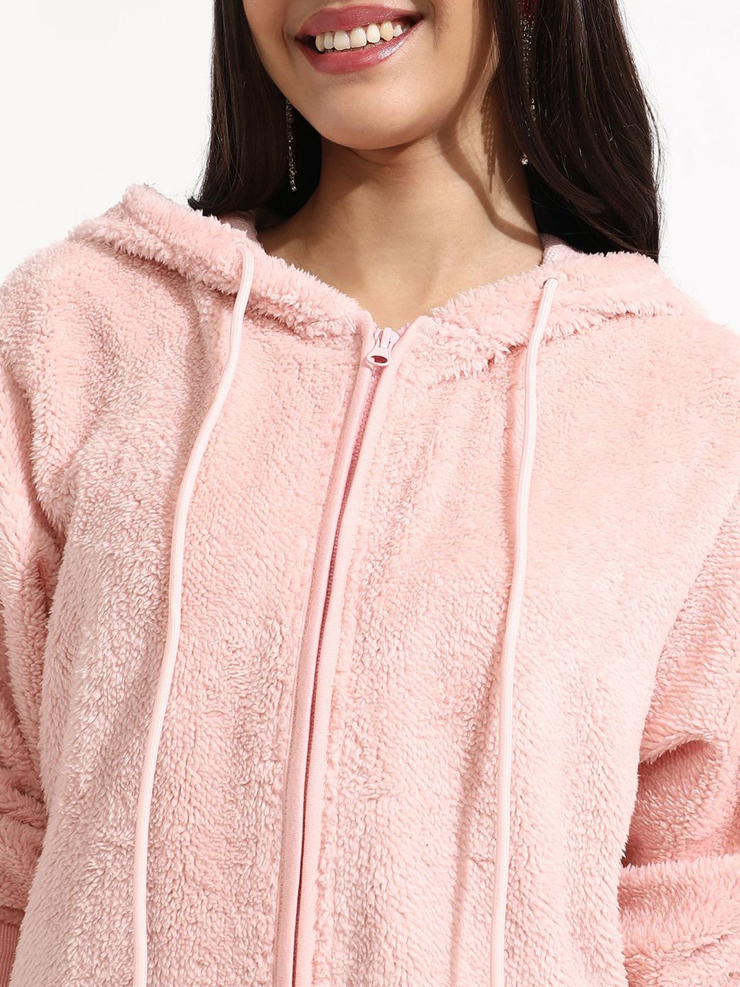 Campus Sutra Women Cotton Hooded Sweatshirt