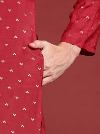 Anouk Printed Mandarin Collar Straight Kurta