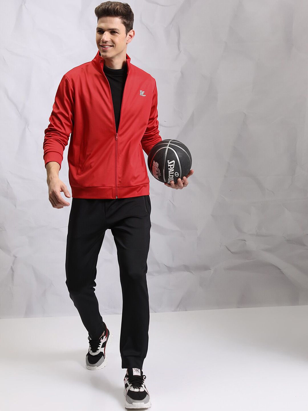 HIGHLANDER Mock Collar Open Front Jacket