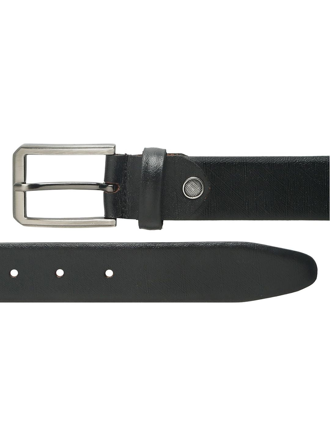 Teakwood Leathers Men Textured Leather Formal Belt