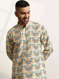 Anouk Men Floral Printed Regular Kurta with Trousers