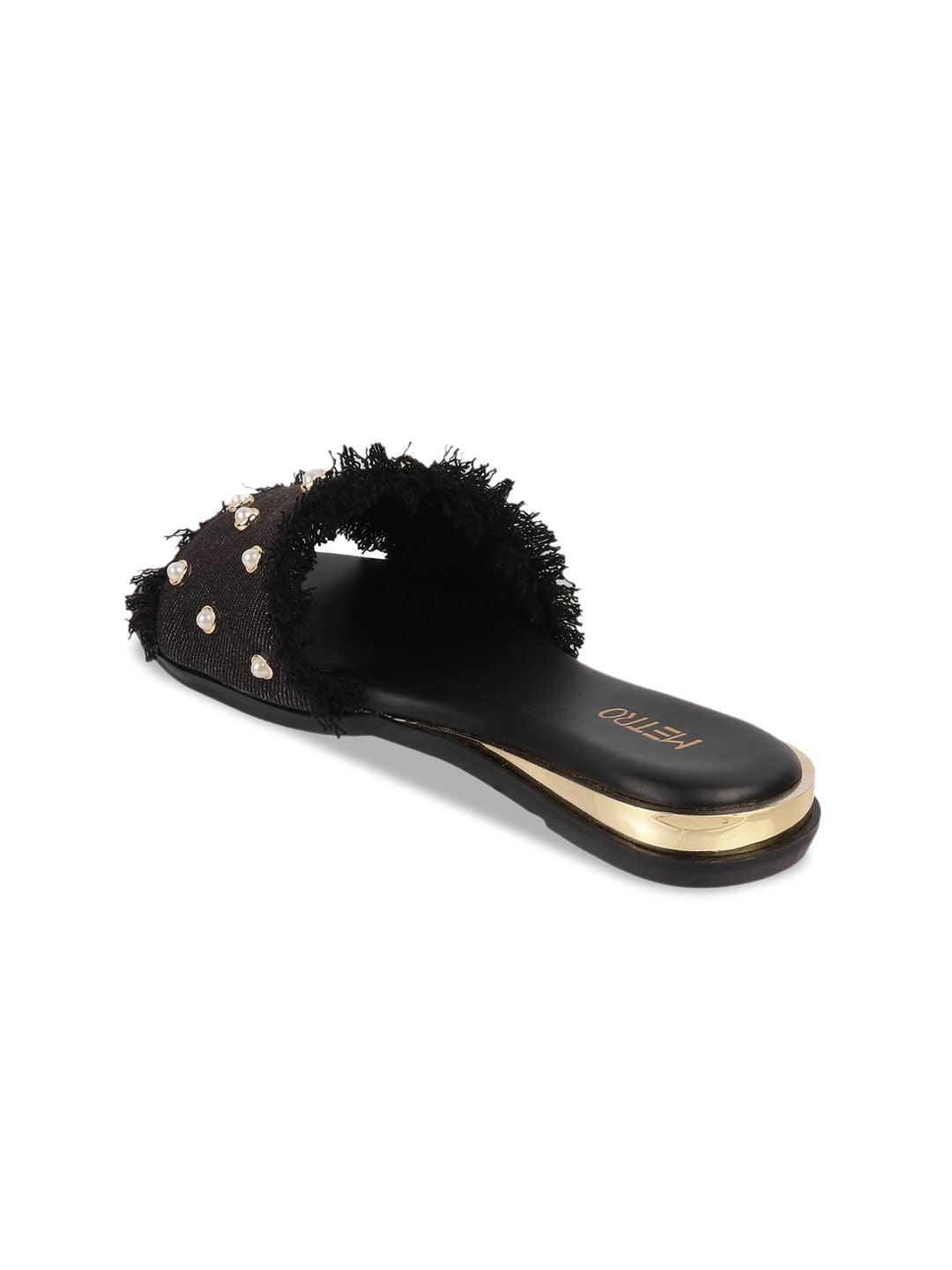 Metro Women Printed Open Toe Flats