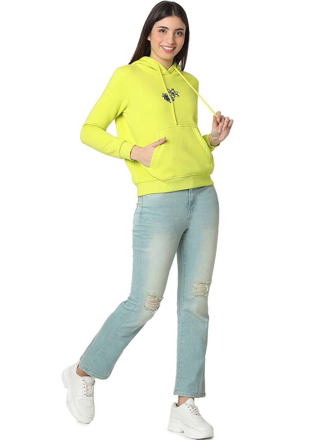 SPYKAR Women Hooded Sweatshirt