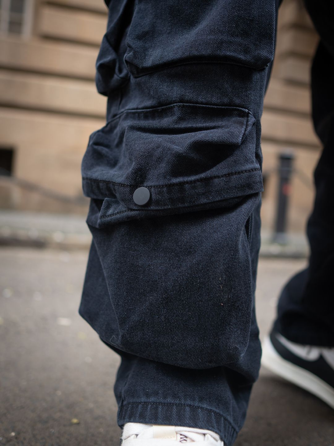 Powerlook Men Baggy Fit Cargo Style Jeans