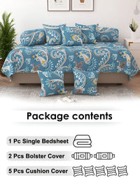 Story@home 8-Piece Satin Finish Diwan Set